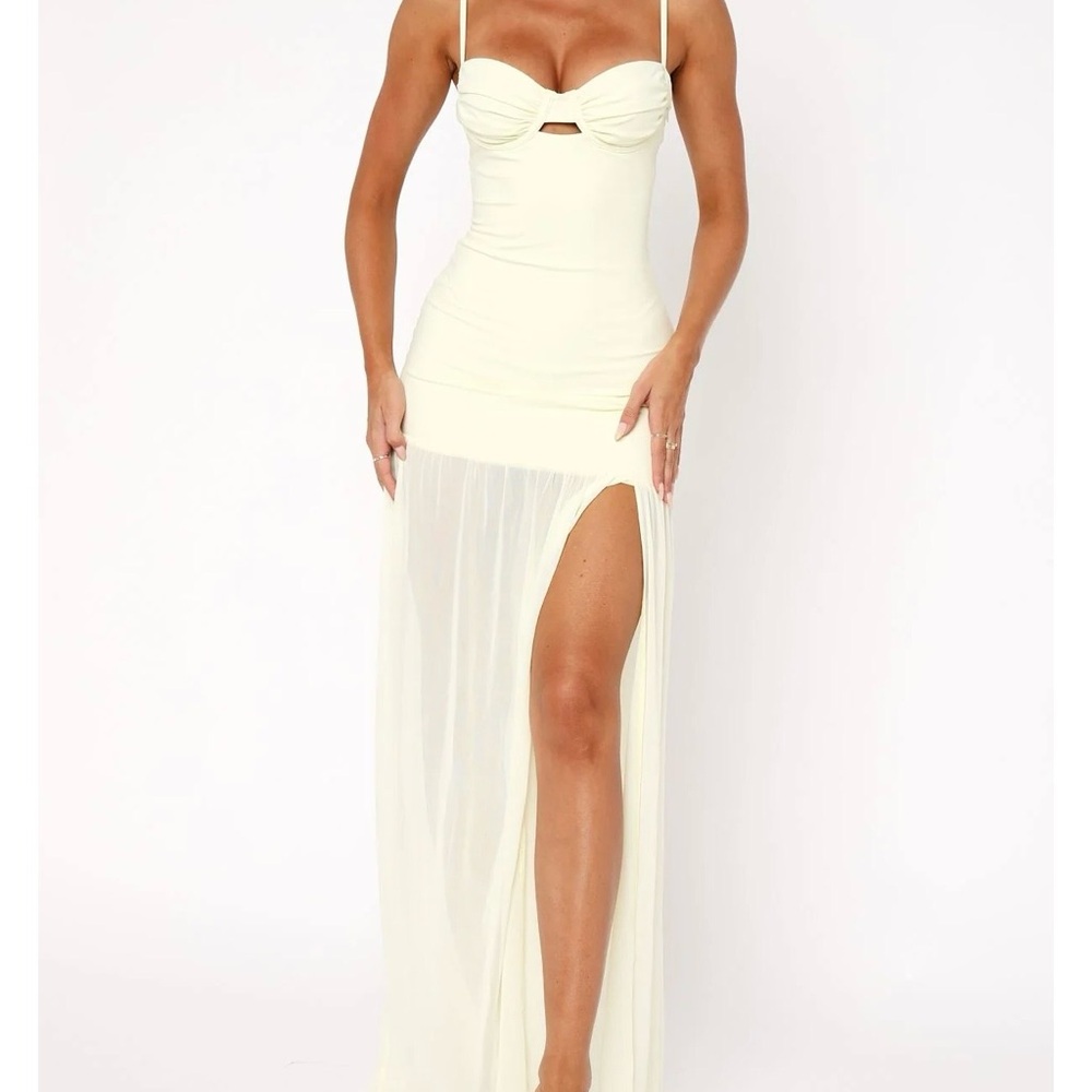 Elegant Lemon Maxi Dress